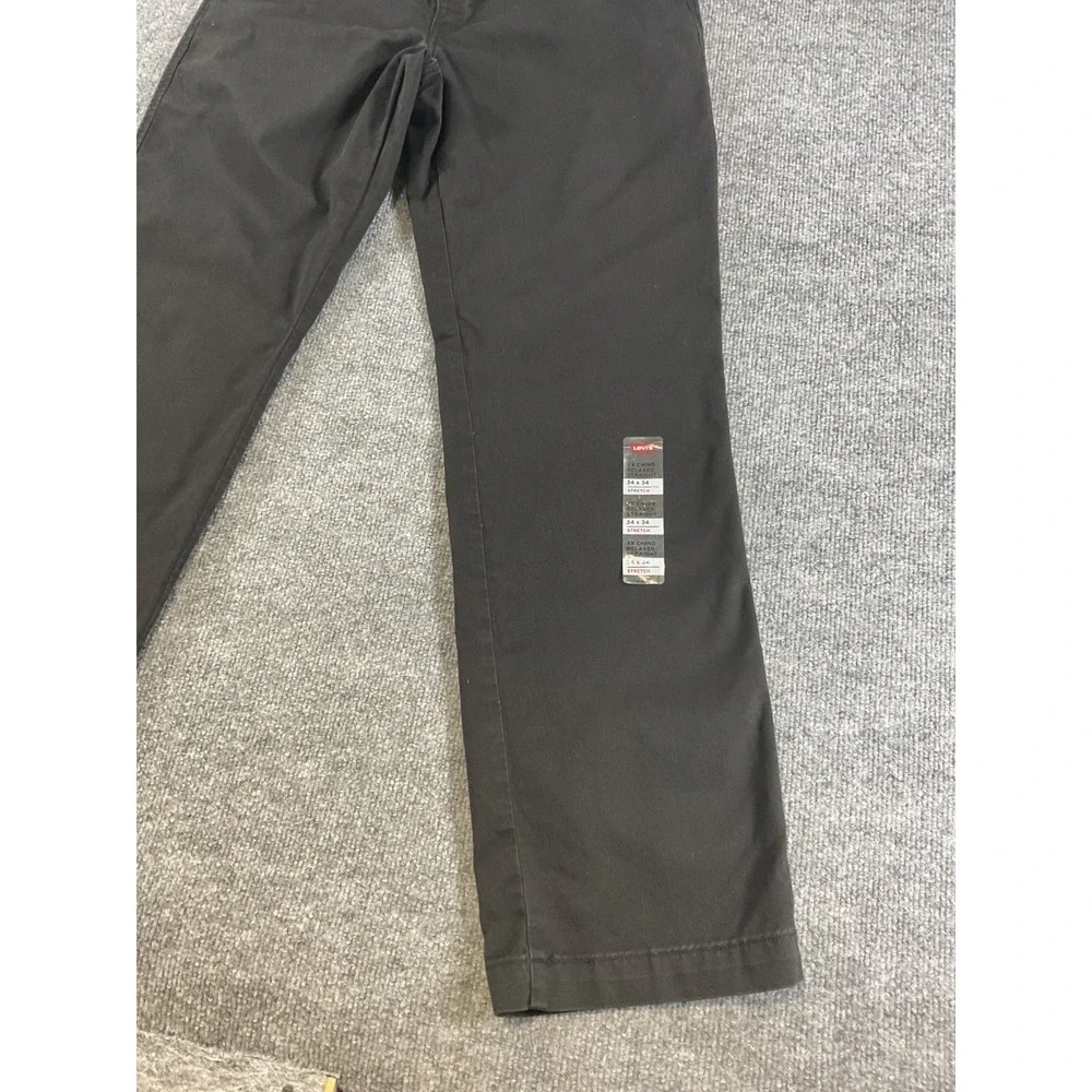 Levi's XX Chino Standard Taper 34x34 Men's Stretch Straight Pants Black New